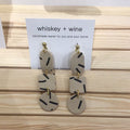 Whiskey + Wine Shaped Earrings