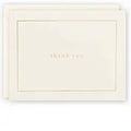 Gold Foil Border Thank You Stationery