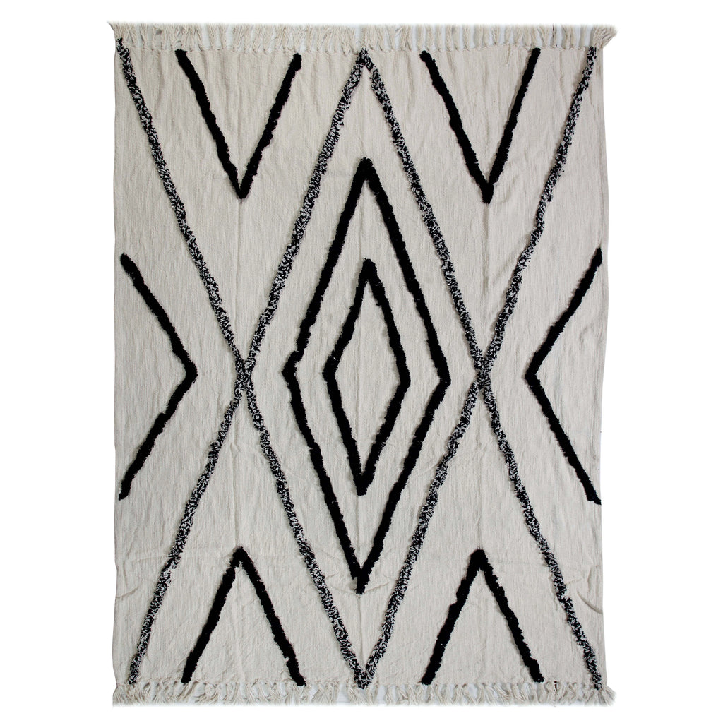 Grayscale Diamonds Throw Blanket - Reverie Salon